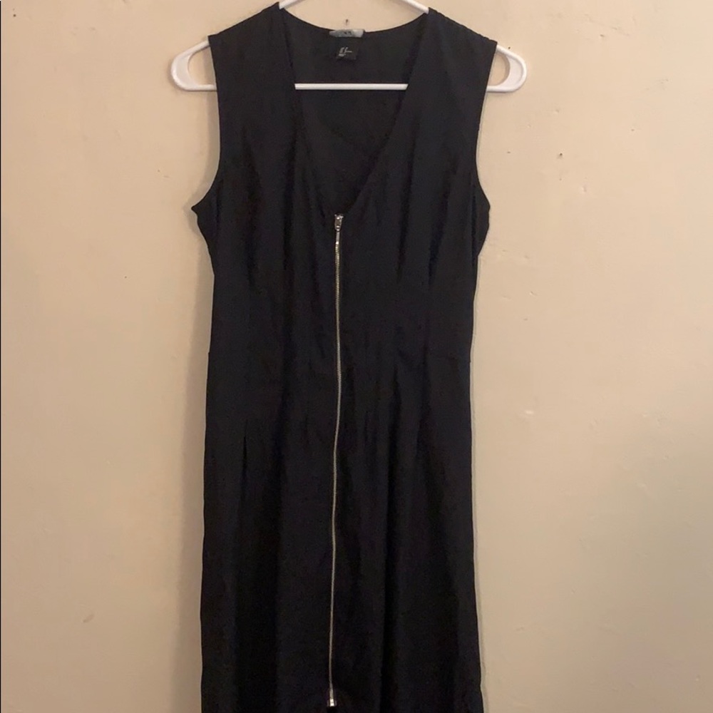 Black Zipper Dress